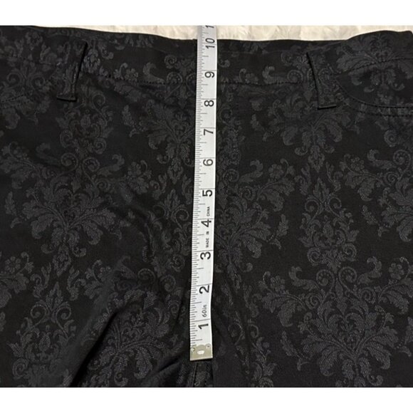 Faded Glory Black Slim Fit Shorts Polyester Cotton Blend Women's Size M (8-10) - Picture 5 of 11